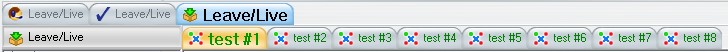 Function and item tabs
