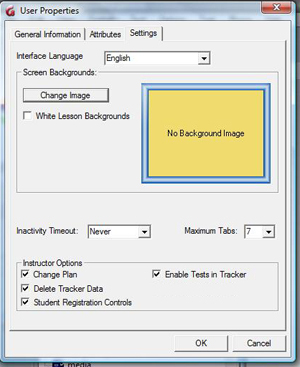 User Settings Form