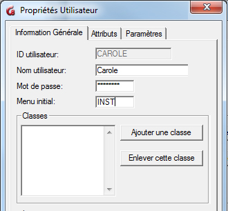 Change User Form