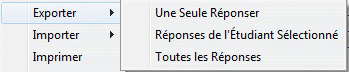 Export options