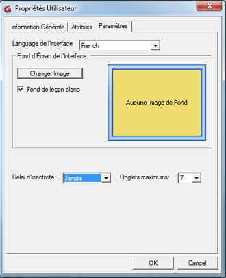 User Settings Form