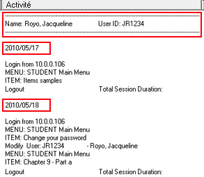 User Information